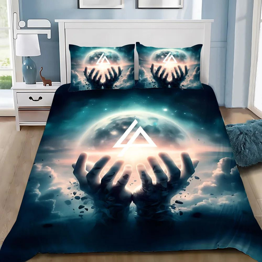 LjqNine Bettwäsche-Set mit Rockband-Motiv aus Flanell, Mehrfarbig, B/H: 150 x 200 cm - Bild 2