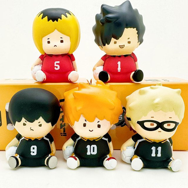 Bandai Volleyball-Jugend-Spieler Figuren, Actionfiguren, 5-teiliges Set, ab 12 Jahren - Bild 1