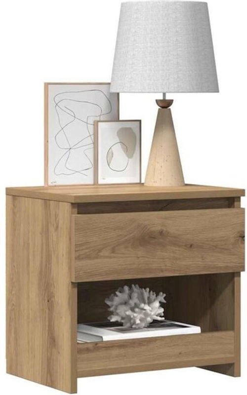 Vidaxl Nachttisch Artisan-Eiche in Braun, Modern und Klassisch, Holzwerkstoff, B/T/H: 40 x 30 x 39 cm - Bild 1