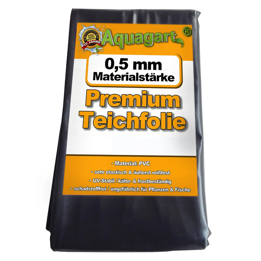 Aquagart Teichfolie aus PVC in Schwarz, B: 2 m, L: 10 m, Stärke: 0,5 mm - Bild 2