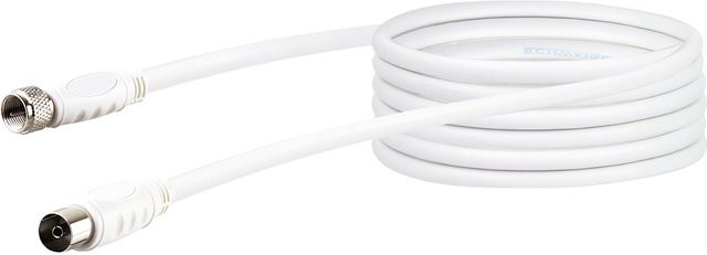 SCHWAIGER SAT Antennen Adapterkabel KVCKHQ195 in Weiß, Länge: 5 m - Bild 1
