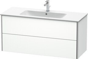 Duravit Waschtischunterschrank XSquare in Weiß Matt, wandhängend, B: 121 cm, T: 47,8 cm, H: 56 cm - Bild 1
