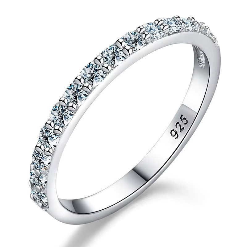 Moissanit-Ring, 925 Silber, Diamant, Damen - Bild 3