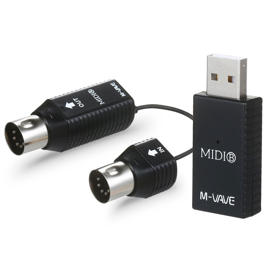 M-VAVE MS1 Mini-Funkübertragungssystem MIDI-Funkadapter mit USB-C Plug-and-Play in Schwarz - Bild 7