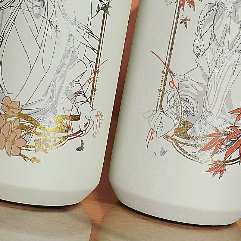 Anime Heaven Official's Blessing Edelstahl-Thermoskanne Tian Guan Ci Fu TGCF Sammlerstück in Weiß - Bild 4
