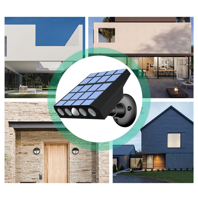 TOMTOP JMS Solarbetriebene LED Sicherheitsleuchte in Überwachungskamera-Optik mit PIR-Bewegungssensor, Farbe: Weiß, Lichtfarbe: Warmweiß - Bild 8