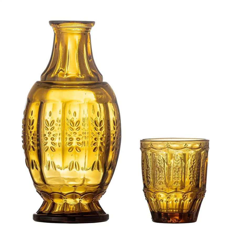 Bloomingville Karaffenset Theon aus Glas in Braun, 1,1 l - Bild 1