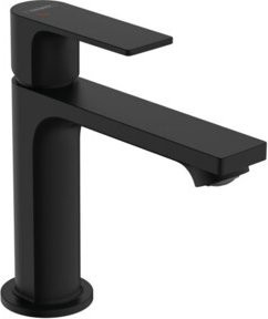 Hansgrohe Waschtisch-Einhebelmischer Rebris E 110 CoolSt Matt Schwarz mit Pop-up-Abfluss und Wassersparfunktion - Bild 1