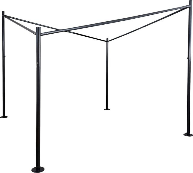 MCW Pergola Gestell A41 aus pulverbeschichtetem Stahl in Schwarz - Bild 1