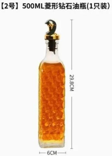 Bestbags Auslaufsichere Olivenölflasche aus Glas, Transparent, 500 ml - Bild 1