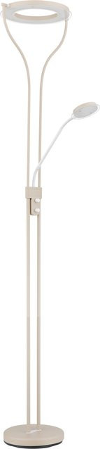 Stehleuchte EBRO von GLOBO Lighting in Beige, dimmbar und verstellbar aus Metall und Glas - Bild 1
