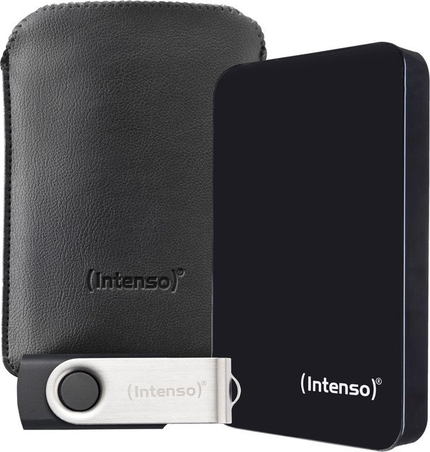 Intenso Memory Drive Bonuspack: 2TB Externe Festplatte 2,5 Zoll und 64GB USB Stick in Schwarz - Bild 1
