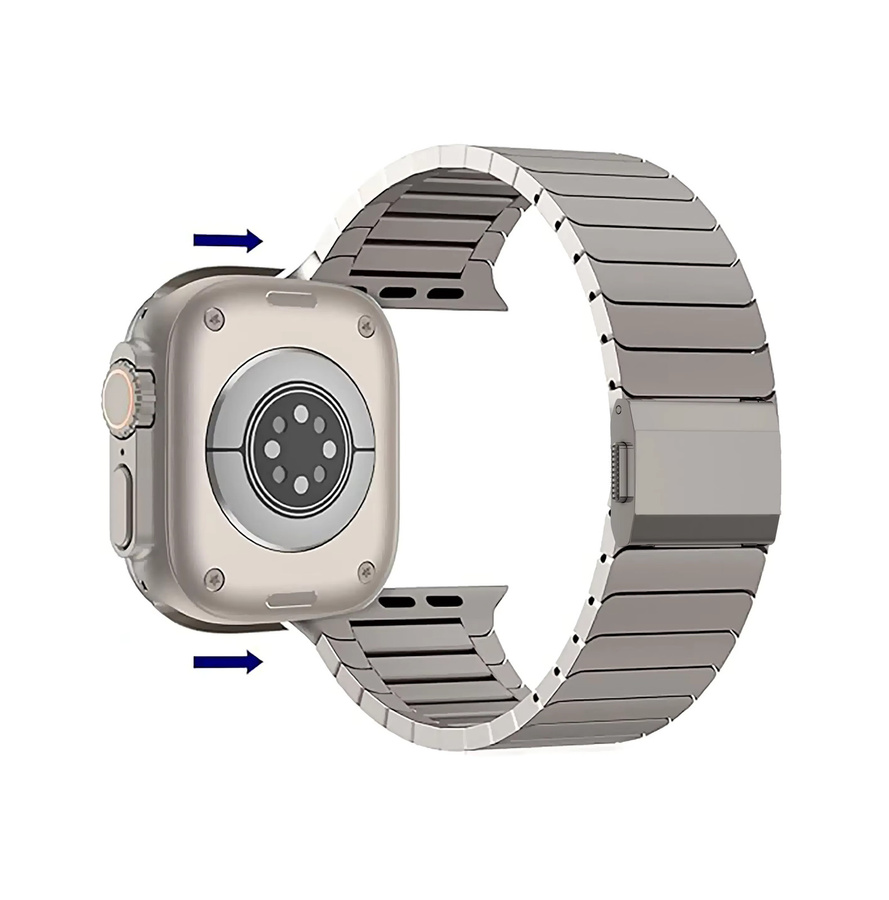 CAOWTAN Uhrenarmband Titan, Silber, Herren - Bild 4