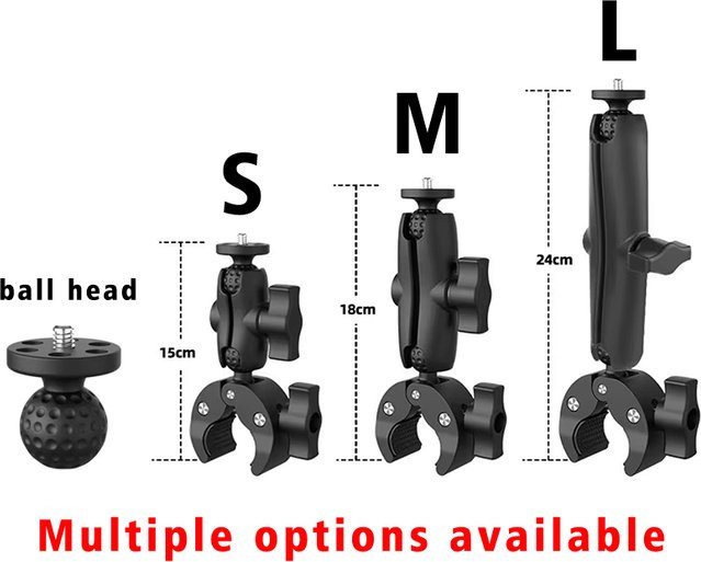 Quick Release Magic Arm 360 Grad Superklemme aus Aluminiumlegierung für GoPro und Action Kameras in Schwarz - Bild 1