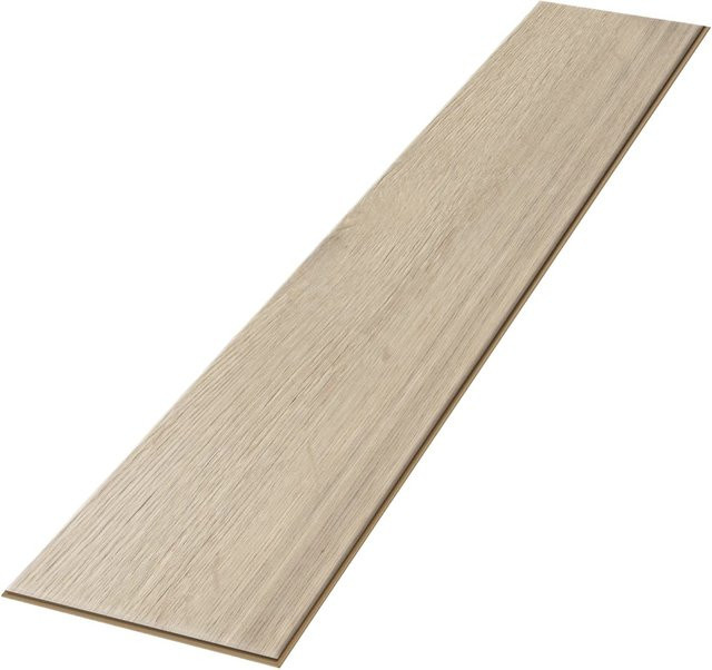Egger Hybridboden Aquadura EDF144 Halifax Eiche Weiß in Holzoptik, B/T/H: 129,2 x 19,3 x 0,75 cm - Bild 1