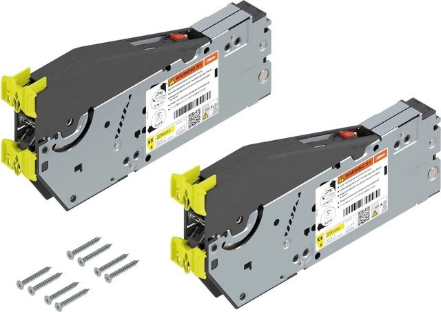Blum Kraftspeicher-Set Aventos HS Top 22S2200 Blumotion in Stahl, verzinkt, Silber/Grau mit Spanplattenschrauben - Bild 1