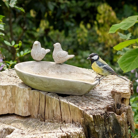Vogeltränke Licony von CJ Wildlife in Grau aus Beton