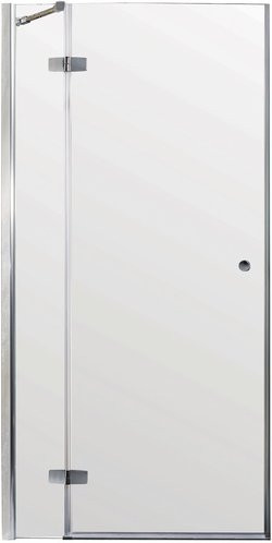 Sanotechnik Schwenktür Symphony in Silber mit Klarglas, B/H: 115 x 195 cm - Bild 1