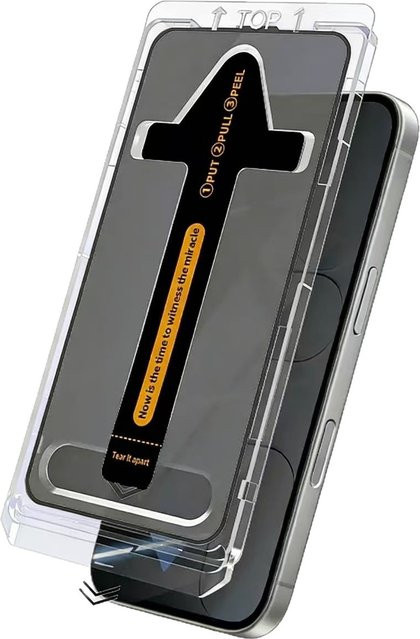 2er-Set CHAOYIDIAN Sichtschutzfolien für iPhone 17 Pro Max, 16, 15, 14 und 13, transparent - Bild 1