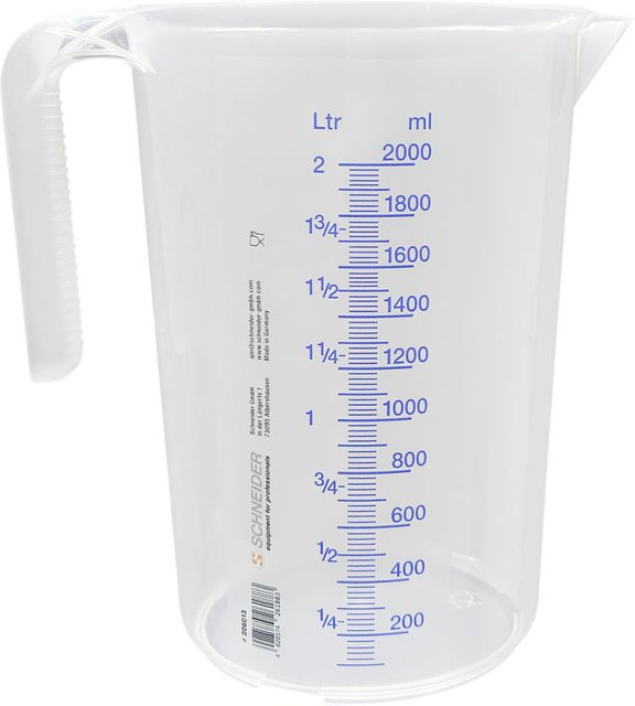 Schneider Messbecher Staple in Transparent und Beige mit 2000 ml Volumen - Bild 1