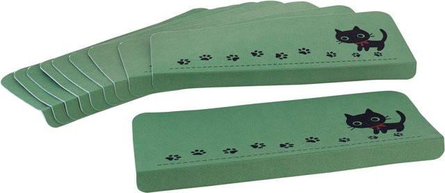 10er Set selbstklebende Stufenmatten Katze von viva domo in Grün - Bild 1