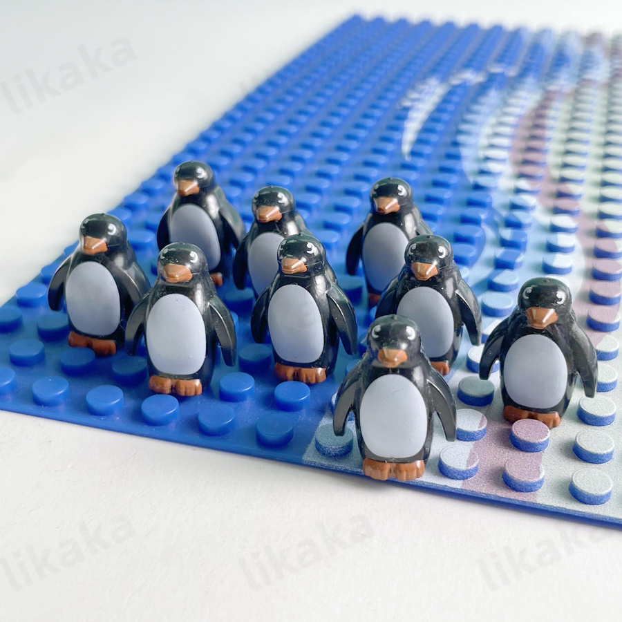 Linyi toy Bausteine Pinguine Antarktis Gletscher 9-teiliges Set - Bild 5