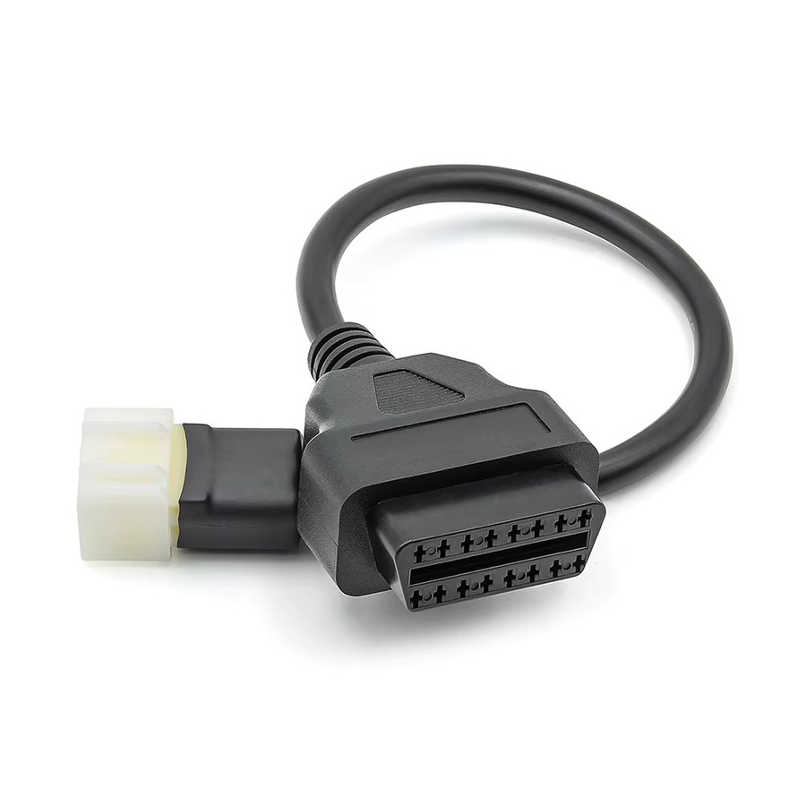 JFIND OBD2 Diagnosekabel Adapter von DP 6-Pin auf 16-Pin für Motorrad in Schwarz - Bild 2