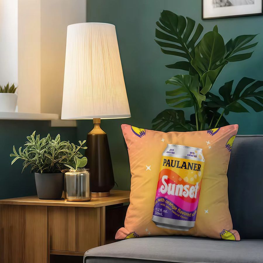 Paulaner Spezi Kissenbezug Multicolor, weicher und bequemer doppelseitiger Druck für Sofa, Auto oder Büro - Bild 6