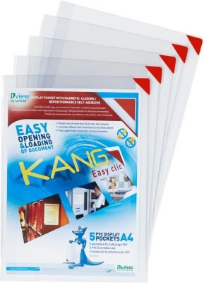 Sichtmappe Tarifold KANG in Rot mit Magnetverschluss für DIN A4 Hoch- und Querformat - Bild 1