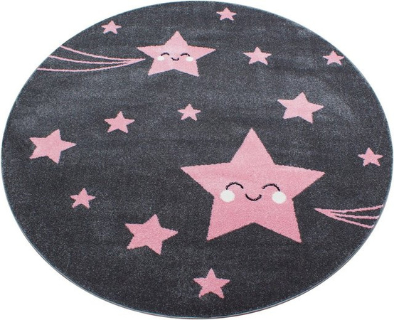 Ayyildiz Kinderteppich Kids 610 Rund Pink Durchmesser: 160 cm