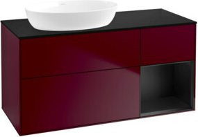 V&B Waschtischunterschrank Finion in Blau Lackiert, Breite: 120 cm, Tiefe: 50,1 cm, Höhe: 50,1 cm - Bild 1