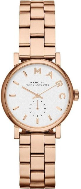 Marc Jacobs Chronograph Damenuhr, Edelstahl, Quarz, 28 mm, hellrosa - Bild 1