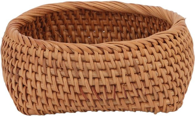 Handgewebter Rattan-Aufbewahrungskorb als Organizer für Teesets und Geschirr - Bild 1