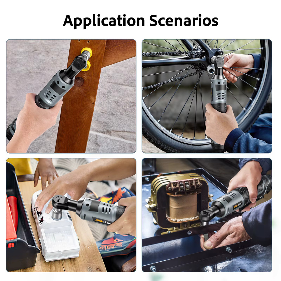 TaskStar Elektrischer Ratschenschlüssel Set, 12 V Akku-Ratschenschlüssel mit 2 x 2,0 Ah Akkus, 40 Nm Drehmoment und variabler Geschwindigkeit - Bild 5