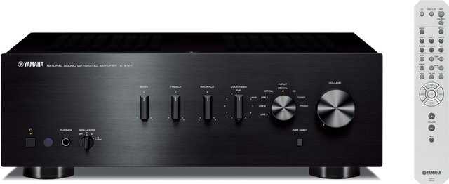 Yamaha A-S301 Stereo Vollverstärker in Schwarz mit Bluetooth und optischem Anschluss - Bild 1