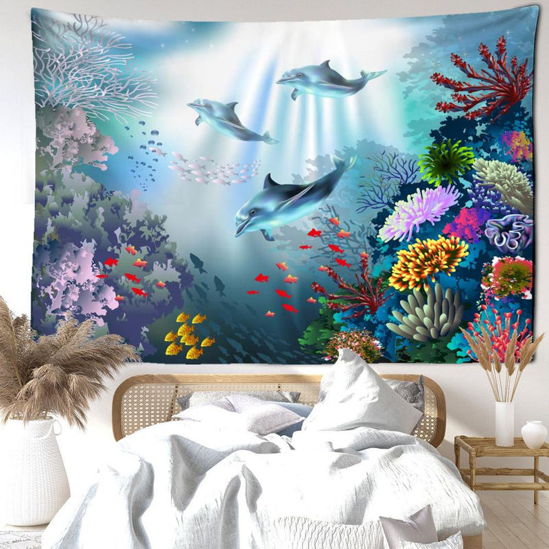 Binchi Outdoor Equipment Wandbehang Walvis mit Tierprint im Bohemian Stil, mehrfarbig, B/H: 95 x 70 cm - Bild 3