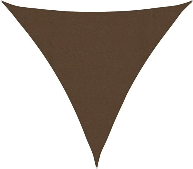 Dreieckiges Furnicato Sonnensegel aus HDPE in Braun mit 160 g/m² B/B/B: 4,5 x 4,5 x 4,5 m - Bild 1