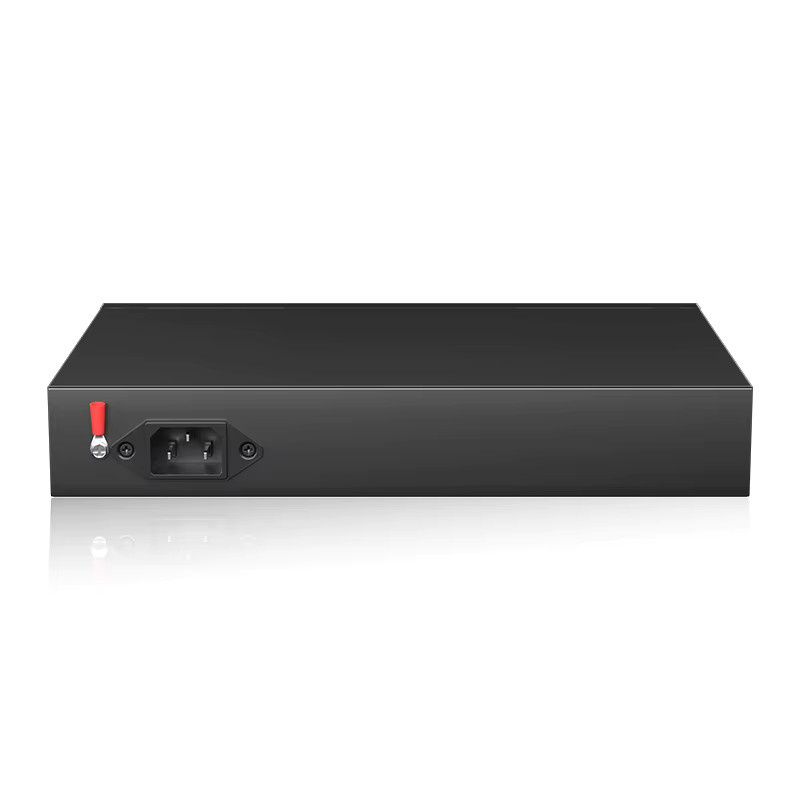 KeepLiNK 24-Port Gigabit-Switch, unmanaged Ethernet-Netzwerk-Switch, 10/100/1000 Mbit/s, lüfterlos, Metall, Schwarz - Bild 3