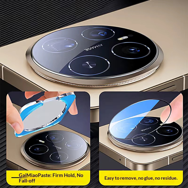 Honor Magic8 Pro und Honor Magic8 Kameraobjektivschutz Glas Kameraschutzfolie transparent mit Installationshilfe - Bild 2
