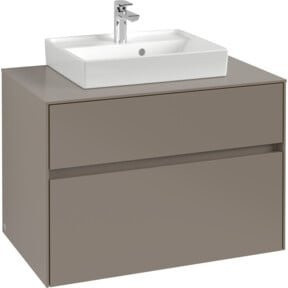 Villeroy & Boch Waschtischunterschrank Collaro in Volcano Black, Wandmontage, B/H/T: 80 x 54,8 x 50 cm - Bild 1