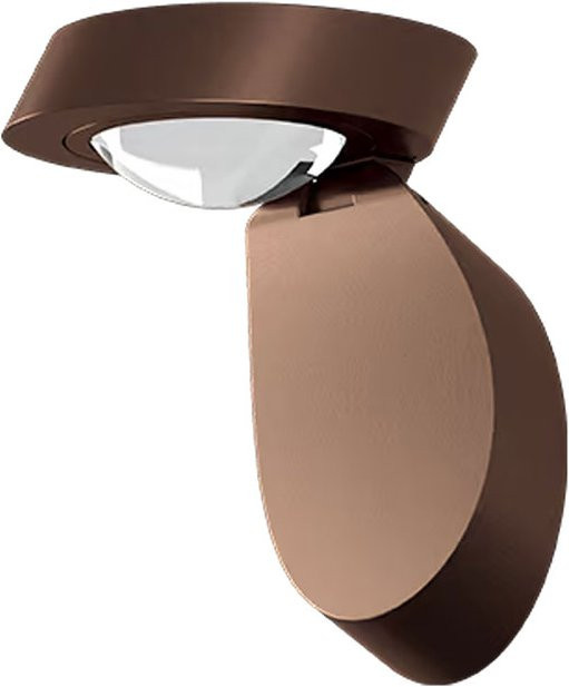 Lodes Pin-Up LED-Wand- und Deckenleuchte in Braun mit warmweißem Licht (2700K) und Glaselementen - Bild 1