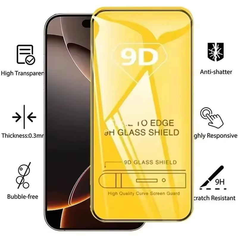 9D Panzerglas Displayschutz für Samsung Galaxy A36 5G A35 A34 A33 A32 A31 A30S A26 A25 A24 A22 A21S A20E A42 in Transparent - Bild 3