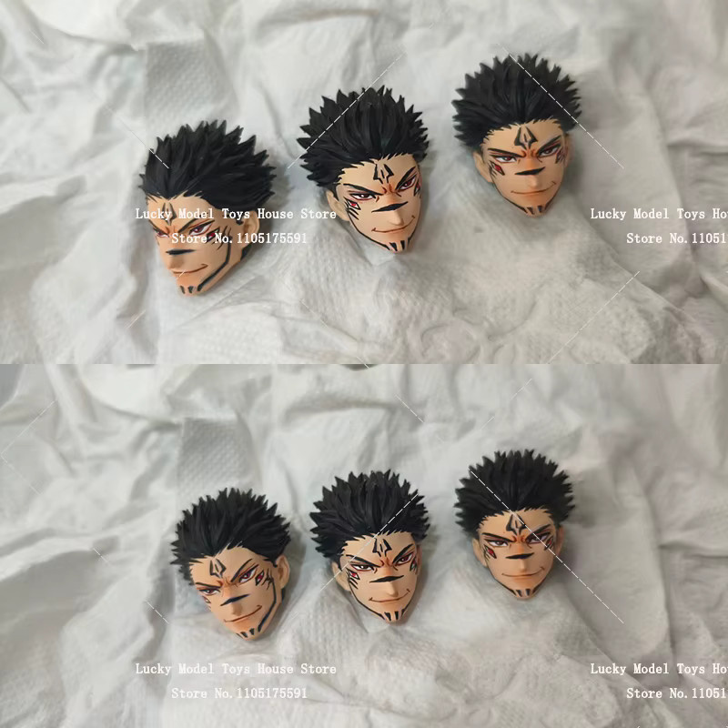 Vtoys Jujutsu Kaisen Fushiguro Toji Sukuna Gojo Anime Kopfskulptur, Zubehör - Bild 4