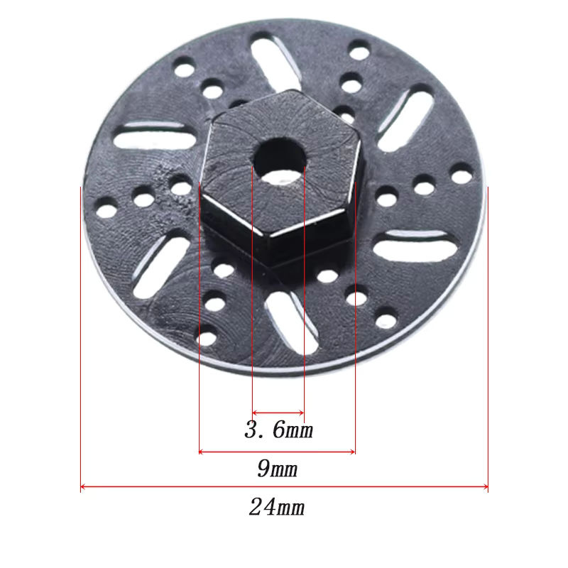 WWXRC Metall Bremsscheibe Sattel Reifen Modifikation 4-teiliges Set 1/16 RC Auto Ersatzteile Zubehör - Bild 4