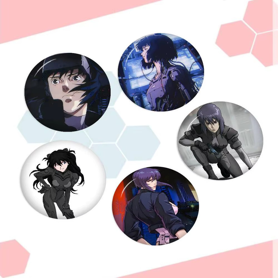 Mesuca Anstecknadel, Anime Ghost In The Shell, Cartoon Abzeichen - Bild 2
