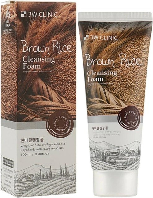 3w-CLINIC Brauner Reis Reinigungsschaum, 100 ml - Bild 1