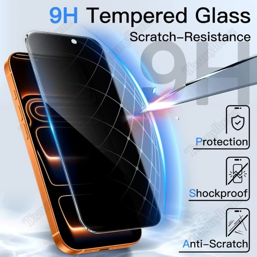 DIXSG 3-teiliges Sichtschutz Panzerglas Set für iPhone 17 16 15 14 13 12 11 Pro Max Plus Air Mini XS XR in Transparent mit staubfreier Installation - Bild 3