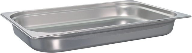 Schneider Edelstahlbehälter GN 1/1 in Silber, rechteckig, B/T/H: 32,5 x 53 x 6,5 cm - Bild 1