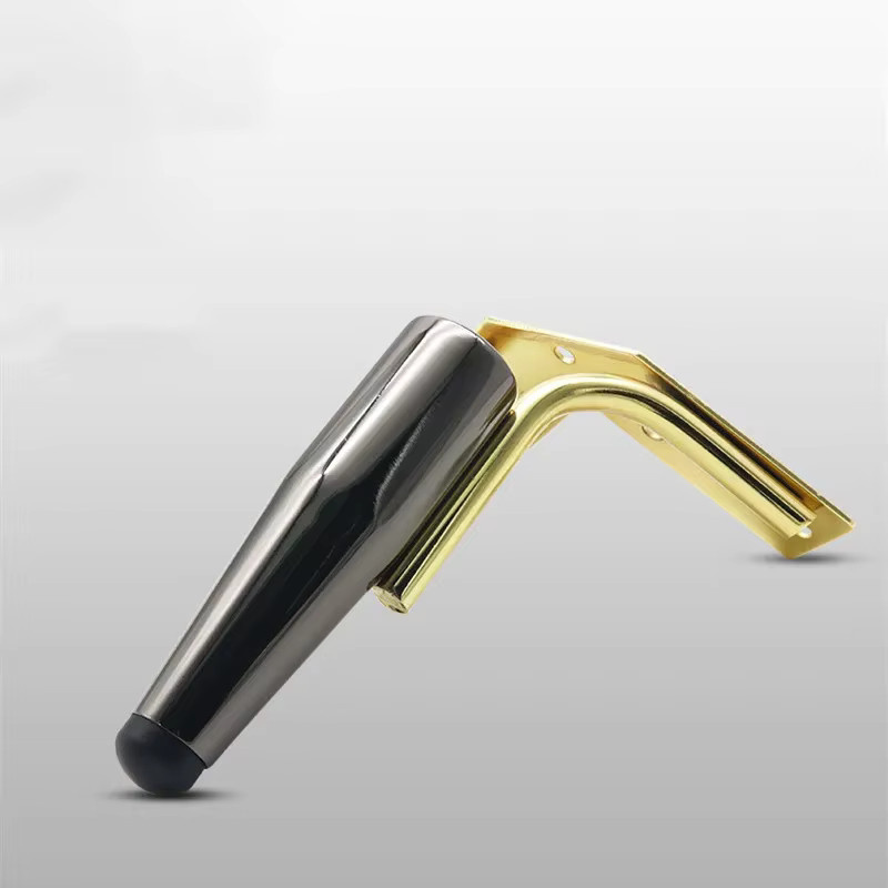Wincu 4er Set Möbelbeine aus Metall in Gold, Höhe: 15 cm - Bild 2