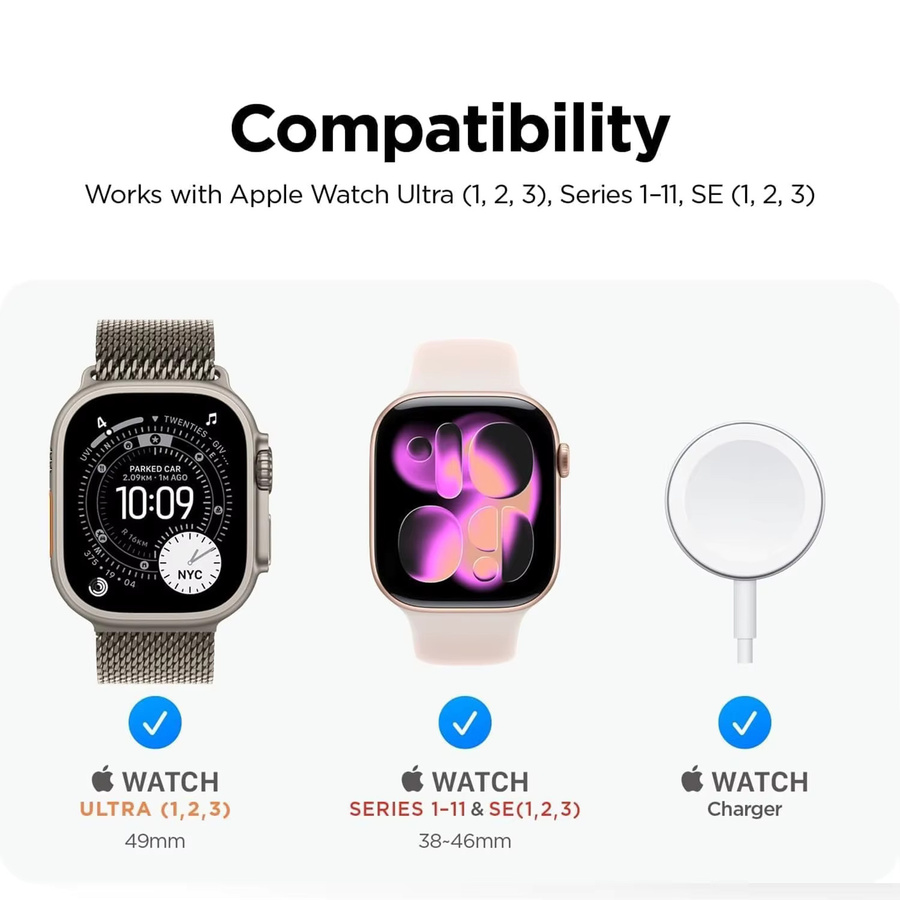 RWBANDS Ladeständer für Apple Watch, Silikon, Schwarz, Unisex - Bild 6
